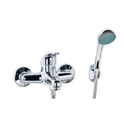 Valvex Solus Bateria wannowa z kompletem natryskowym chrom