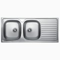 Kuchinox Orion zlewozmywak stalowy 2-komorowy inox