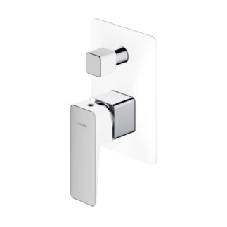 Omnires Parma bateria wannowa podtynkowa chrom/biały