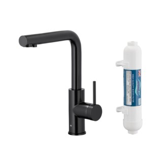Kfa Duero Pure Basic bateria zlewozmywakowa z filtracją wody czarna
