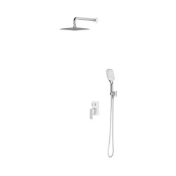 Omnires Parma system prysznicowy podtynkowy chrom/biały