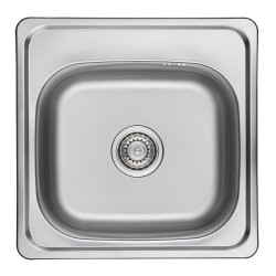Kuchinox Standard zlew stalowy wpuszczany 1 komorowy len