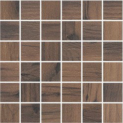 Cerrad Tonella Brown płytka gresowa mozaika 29,7x29,7
