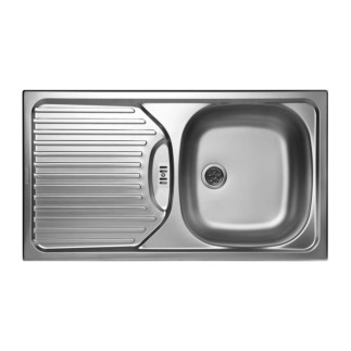 Pyramis ET 78 Fork zlewozmywak stalowy 1-komorowy 78x43,5 x15 len