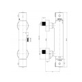 Omnires Y bateria termostatyczna  prysznicowa chrom