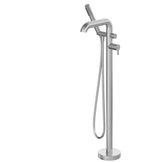 Deante  Silia bateria wannowa wolnostojąca z kompletem natryskowym stal