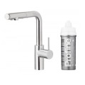 Kfa Duero Pure Basic bateria zlewozmywakowa z filtracją wody oraz wyciąganą wylewką inox.