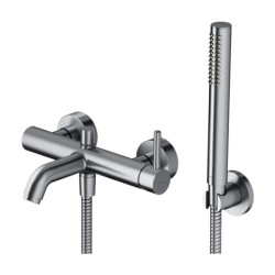 Omnires Y bateria wannowa z zestawem pryszn NIKIEL