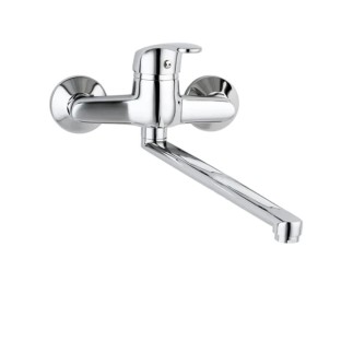 Valvex Logic bateria zlewozmywakowa ścienna chrom