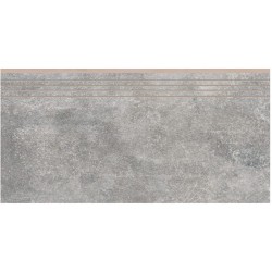 Cerrad Montego Grafit matowa stopnica nacinana 597x297