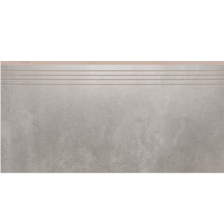 Cerrad Tassero Gris lappato płytka gresowa stopnica nacinana 29,7x59,7