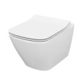 Cersanit City Square zestaw podtynkowy Economy + miska wc + deska + przycisk chrom