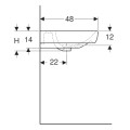 Geberit SMYLE TRAFFIC umywalka 60x48cm