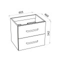 Lavita Montana szafka podumywalkowa 60x46 orzech