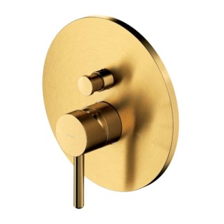 Omnbires Y bateria prysznicowo-wannowa podtynkowa złoty szczotkowany