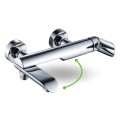 Laveo Alea kolumna natryskowa z baterią chrom