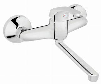 Ferro Basic bateria umywalkowa ścienna chrom