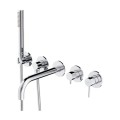 Omnires Y bateria wannowa podtynkowa 5-otworowa chrom