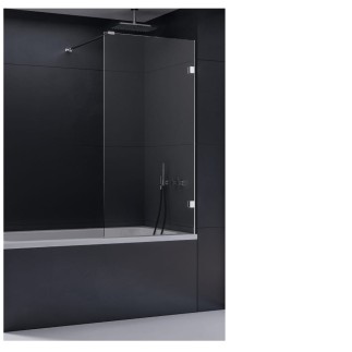 New Trendy Eventa parawan nawannowy stały 80x150 cm szkło przezroczyste chrom