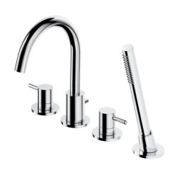 Omnires Y bateria wannowa 4-otworowa chrom