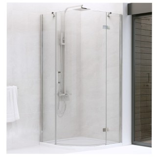New Trendy New Merana R55 kabina półokrągła prawa chrom 90x90x195 cm