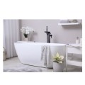 Invena Glamour bateria wannowa wolnostojąca czarna