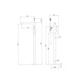 Invena Glamour bateria wannowa wolnostojąca chrom