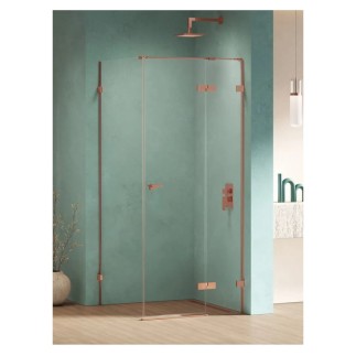 New Trendy Eventa kabina prostokątna prawa copper shine 100x80x200cm