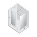 New Trendy Eventa walk-in 160x80x200cm - rysunek techniczny