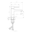 Invena Glamour bateria umywalkowa miedziana