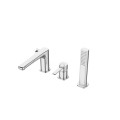 Invena Glamou bateria wannowa 3-otworowa chrom