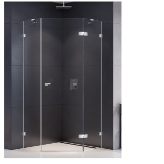 New Trendy kabina Eventa pięcokątna prawa chrom 90x90x200 cm