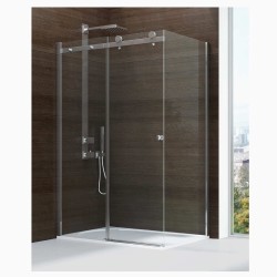 New Trendy Diora kabina prostokątna przesuwna chrom 140x90x200cm