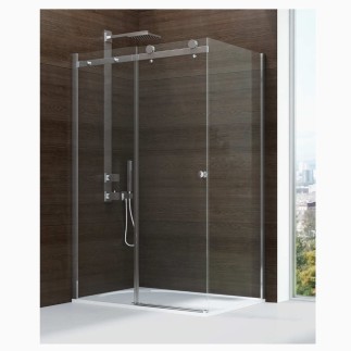 New Trendy Diora kabina prostokątna przesuwna chrom 140x90x200cm