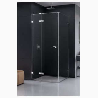 New Trendy Eventa kwadratowa lewa chrom 90x90x200 cm