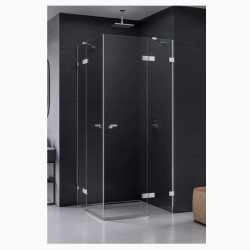 New Trendy Eventa prostokątna chrom 90x100x200 cm
