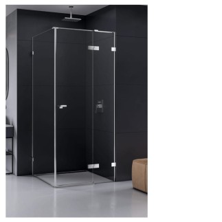 New Trendy kabina Eventa prostokątna prawa chrom 100x90x200 cm