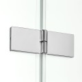 New Trendy New Merana kabina asymetryczna półokrągła lewa chrom 120x85x195 cm