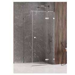 New Trendy Avexa kabina prostokątna prawa chrom 80x120x200 cm
