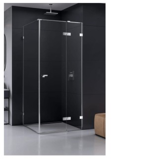 New Trendy kabina Eventa kwadratowa prawa chrom  90x90x200 cm