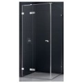 New Trendy Eventa prostokątna lewa chrom 80x100x200 cm