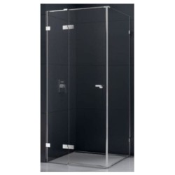 New Trendy Eventa prostokątna lewa chrom 80x100x200 cm