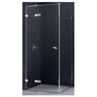 New Trendy Eventa prostokątna lewa chrom 80x100x200 cm