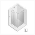 New Trendy Eventa kabina prostokątna lewa chrom 120x100x200 cm-rys.tech.