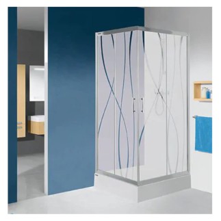 Sanplast Kabina narożna kwadratowa + brodzik 90x90cm