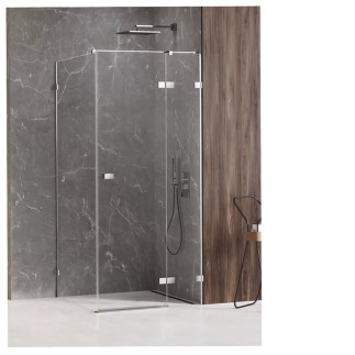 New Trendy kabina Avexa prostokątna prawa chrom 120x90x200 cm