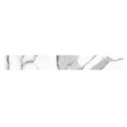 Cerrad Calacatta White satyna płytka gresowa cokół 59,7x8x0,8 cm