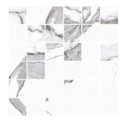 Cerrad Calacatta White połysk płytka gresowa mozaika 29,7x29,7 cm