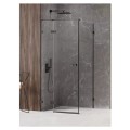 New Trendy Avexa kabina kwadratowa lewa czarna 90x90x200 cm