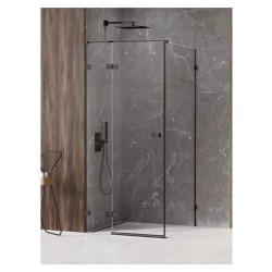 New Trendy Avexa kabina kwadratowa lewa czarna 90x90x200 cm